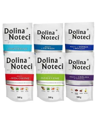 DOLINA NOTECI Premium Mix plic hrana caini 10x500g fara pasare