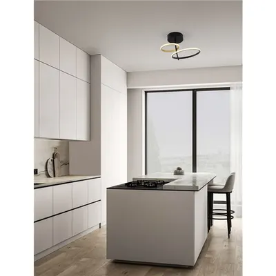 Plafoniera IMAR Triac Dimabil Nisipiu Negru & Auriu Otel & Aluminiu LED 30 Wat 220-240Volt 1489Lm 3200K IP20