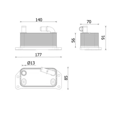 Radiator ulei, ulei motor MAHLE CLC 349 000P