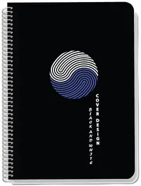 Caiet cu spirală Black&White Exclusive dots - A5, 80 de coli, randuri largi, sortiment