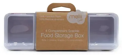 Cutie pentru mâncare Melii Luxe - cu 4 compartimente, roz
