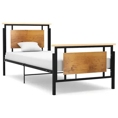 vidaXL Cadru de pat, 90 x 200 cm, metal