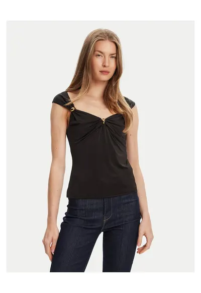 Top pentru dama - Negru/Auriu