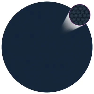 Gossi folie solara plutitoare piscina, negru/albastru, 381 cm, pe