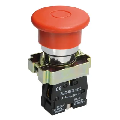 Control buton LAY5-BT42 Mushroom emergrency rotaru one with fixation