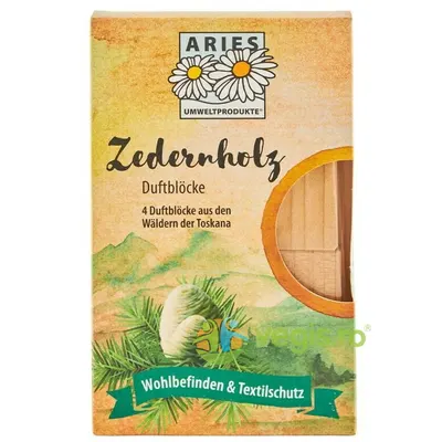 Lemn de Cedru Parfumat Impotriva Moliilor 4buc x 26g