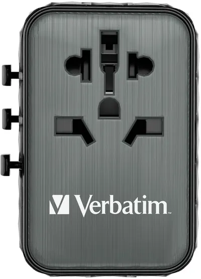 Încărcător Verbatim - UTA-05 GaN III Universal Travel Adapter, negru