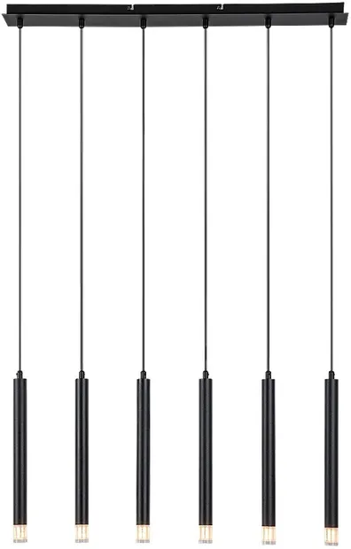 Candelabru Rabalux - Ramira 72362, G9, 6x max 5W, negru