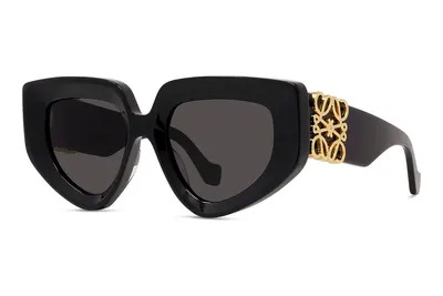 Loewe Anagram Black Geometric Sunglasses