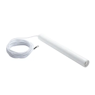 Lampa suspendata, lustra FITU pandantiv E27, alb alb, 5m cablu cu capat de cablu deschis