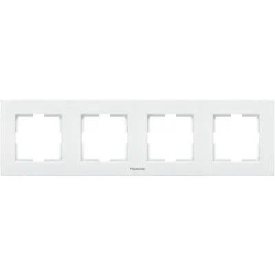 Panasonic Placa ornament 4 module alb Karre Plus