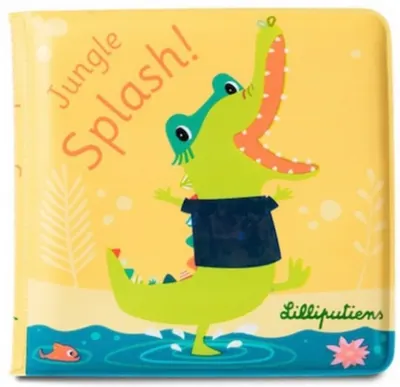 Jucărie de baie Lilliputiens - Cărțulie magică, Crocodilul Anatole