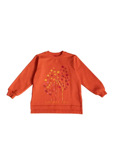 Bluza de trening cu design grafic si logo - Coral