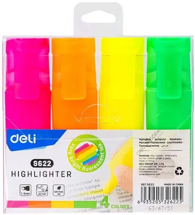 Set markere text Deli Delight - ES622, 4 culori