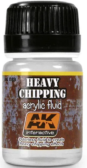 Produs eroziv AK Interactive - HEAVY CHIPPING EFFECTS ACRYLIC FLUID AK089 (35 ml)