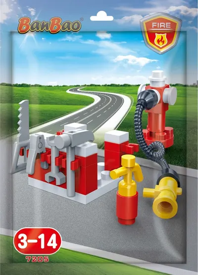 Mini set de construcții BanBao - Stație de pompieri, 29 de piese