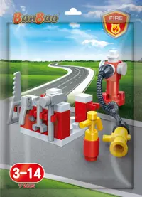 Mini set de construcții BanBao - Stație de pompieri, 29 de piese