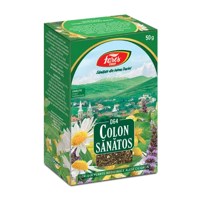 Ceai Colon Sanatos D64, 50g, Fares