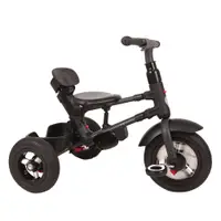Tricicleta pentru copii Qplay Rito Rubber Violet cu roti din cauciuc, pliabila, maner telescopic, sistem roata libera si greutate maxim suportata 25 kg