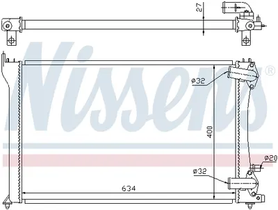 Radiator racire motor potrivit PEUGEOT 406 2.0D 2.2D