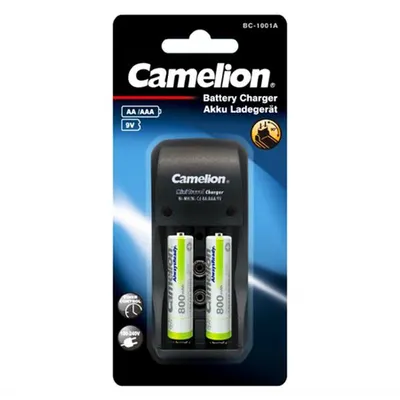 Incarcator acumulatori Ni-Mh, include 2 x AAA 800Ah, Camelion