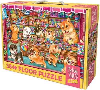 Puzzle Cobble Hill din 35 de piese - Căței printre delicii dulci