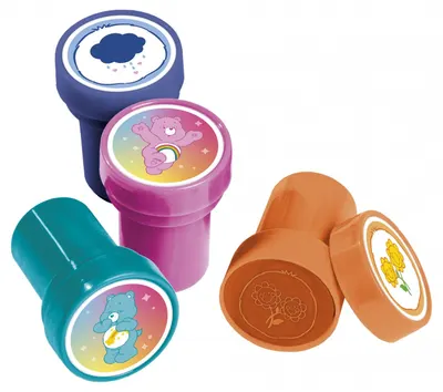 Set de ștampile pentru copii Totum - Care Bears, 12 bucăți