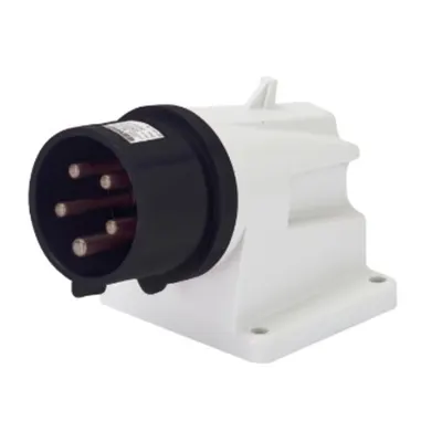 Stecher fisa industriala fixa 90° - IP44 - 3P+E 16A 480-500V 50/60HZ - BLACK - 7H - Strangere cu surub