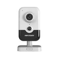 Camera supraveghere interior IP Cube Hikvision AcuSense DS-2CD2446G2-I28C, 4 MP, 2.8 mm, PIR 8 m, IR 10 m, microfon si difuzor, slot card, PoE
