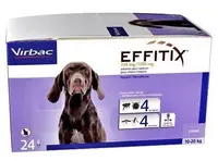 Antiparazitar extern pentru caini Effitix (10-20 kg), 4 pipete, EXPIRA 30.08.2026