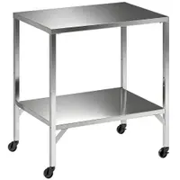 Outsunny Cărucior pentru grătar Masă de pregătire exterior cu blat de lucru și roți Oțel inoxidabil 85x60x92cm Argintiu | Aosom Romania