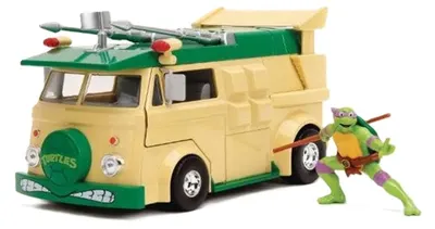 Set de joacă Jada Toys - TMNT, Donatello and Party Wagon, 1:24