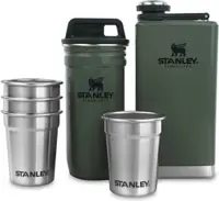 Shot glass set Stanley - Pre-Party, Flask, 4 buc. pahare, verde