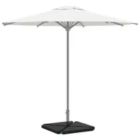 vidaXL Plăci cu greutate umbrelă 4 buc Granit Negru Triunghiular 14 kg
