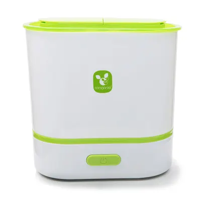 Sterilizator electric cu aburi Cangaroo Sterilizer 3in1 Green,capacitate 6 biberoane,Program sterilizare rapida 6 minute,Functie reglare timp ,Compatibil cu toate tipurile de biberoane,Oprire automata,Indicator luminos
