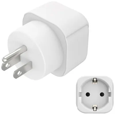 Adaptor Hama - Travel, Tip B/3-Pin, Europe/US, alb