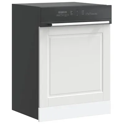vidaXL Panou pentru mașină de spălat vase Porto alb 60x1,5x57 cm lemn prelucrat