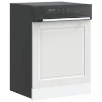 vidaXL Panou pentru mașină de spălat vase Porto alb 60x1,5x57 cm lemn prelucrat