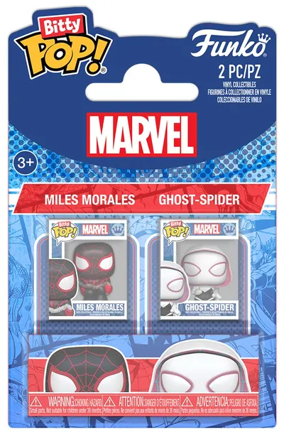 Set de figurine mini Funko Bitty POP! Marvel: Spider-Man - Miles Morales & Ghost Spider