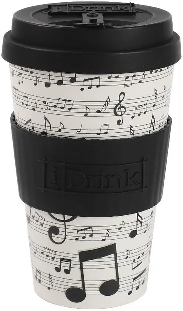 Pahar cu capac I-Total Music - 435 ml