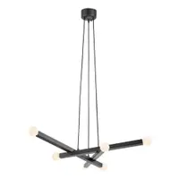Lustră neagră din metal Stack – Markslöjd