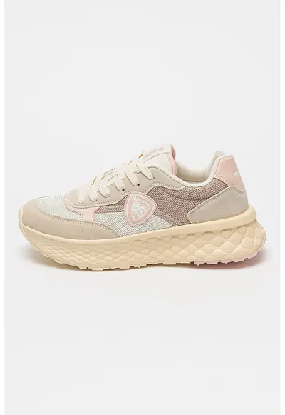 Pantofi sport cu model colorblock Lynn - Roz pal/Crem