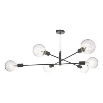 Lampa suspendata Alana 6 Light Pendant Black
