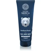 Natura Siberica Arctic Wild Northern Power gel de curățare pentru păr, barbă și corp pentru bărbați 200 ml
