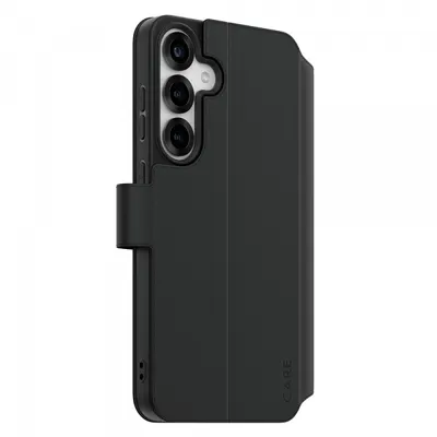 Husa pentru Samsung Galaxy S25+ S936, PanzerGlass, Care Feature Kickstand Wallet, Neagra