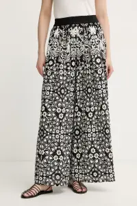 Weekend Max Mara pantaloni wide leg pentru femei, din bumbac