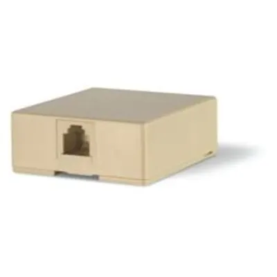 Prizanmontaj aparent 1xStecher 6/4 THERMOPLASTIC IVORY