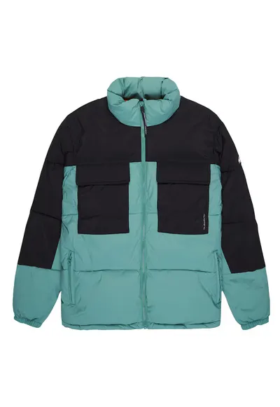 Geaca de iarna barbati - verde - material sintetic