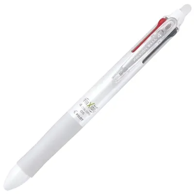 Roller gel cu rescriere Frixion Ball, 0.5mm, 4 culori, Pilot, alb