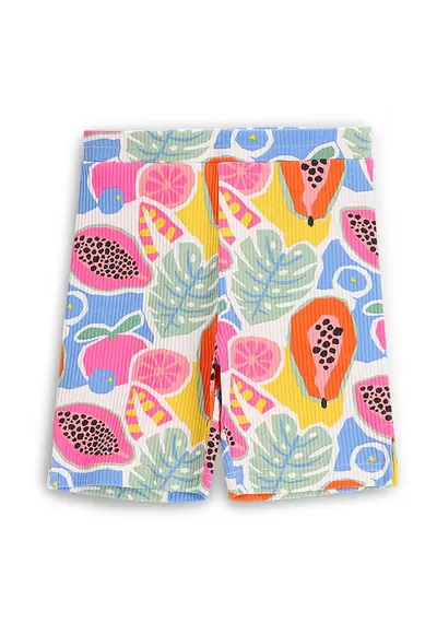 Pantaloni scurti sport fete WC5122502TGJ - Bumbac - Multicolor - Multicolor